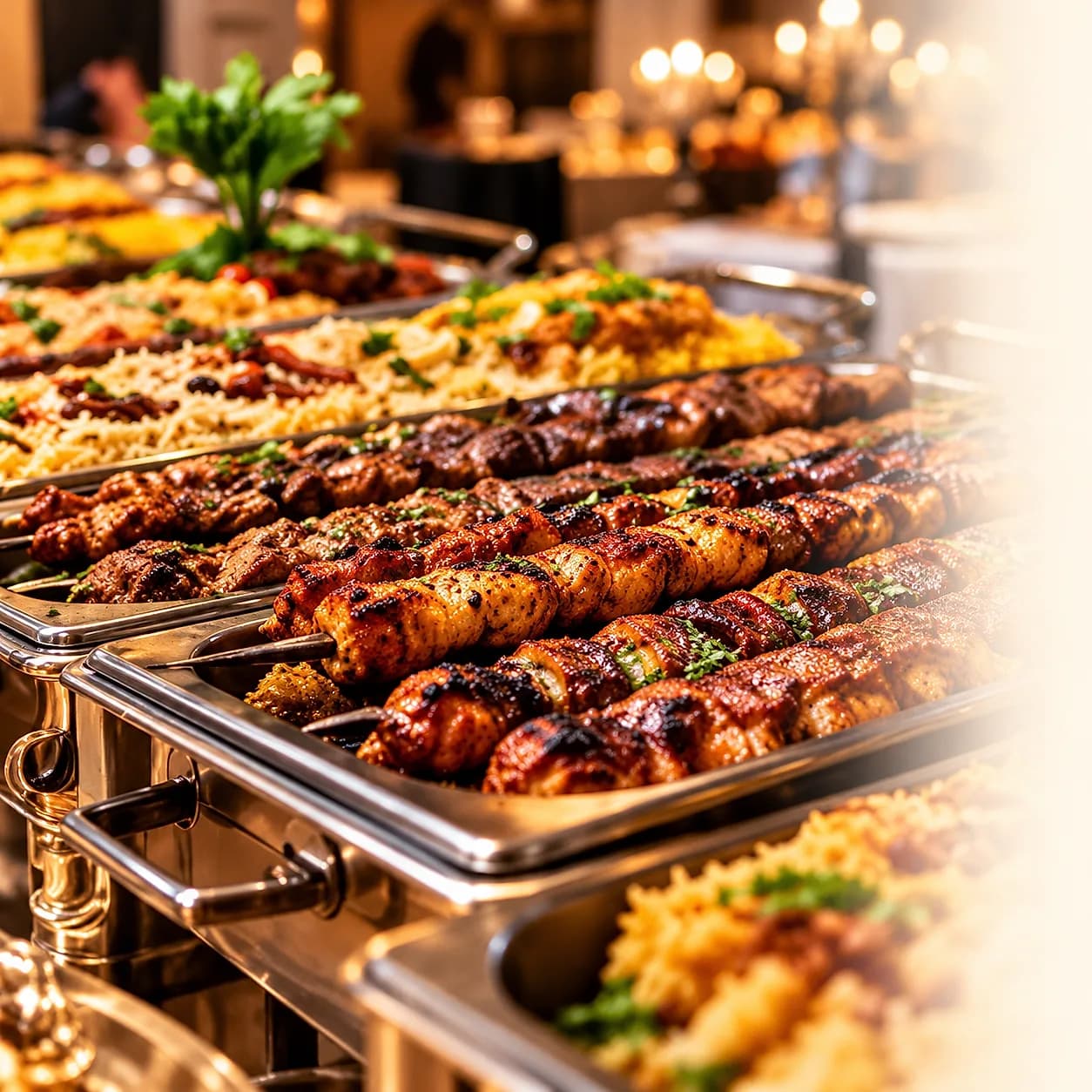 Karachi-style BBQ kababs Platter